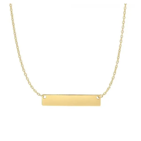 14KT Yellow Gold Tube Bar Chain S&E Jewelers Depew, NY
