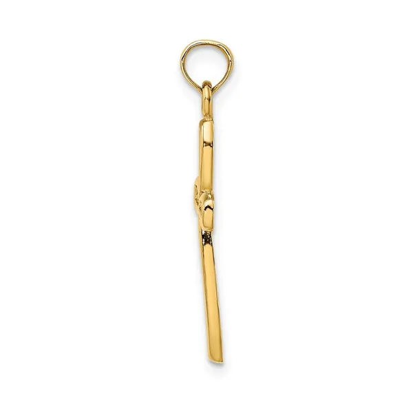 10Kt Yellow Gold Cross Charm Image 2 S&E Jewelers Depew, NY