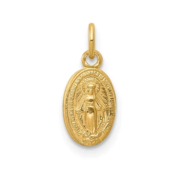 14Kt Yellow Miraculous Medal Charm S&E Jewelers Depew, NY