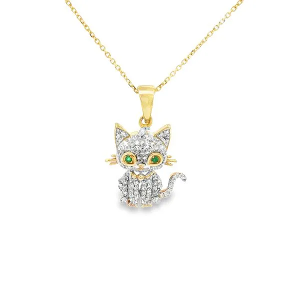14Kt Yellow Gold Diamond Cat Charm S&E Jewelers Depew, NY