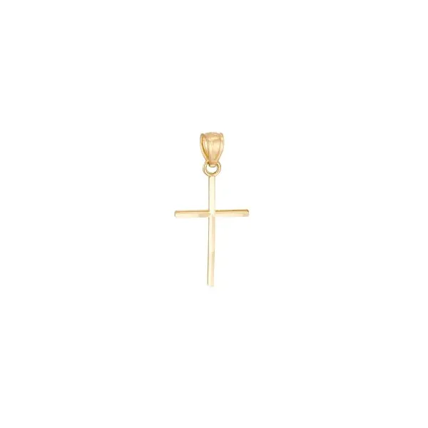 10K Yellow Gold Diamond Cut Cross Charm S&E Jewelers Depew, NY