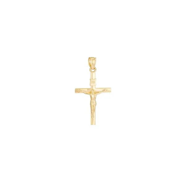 10K Yellow Gold Classic INRI Crucifix Charm S&E Jewelers Depew, NY