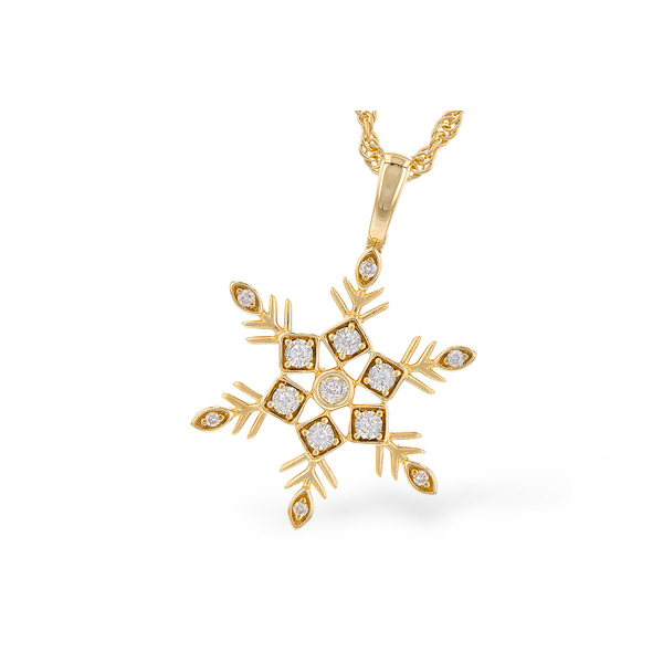 14K White Gold Snowflake Charm S&E Jewelers Depew, NY