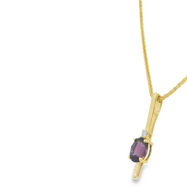 14K Yellow Gold Diamond Semi-Mount Pendant Image 3 S&E Jewelers Depew, NY