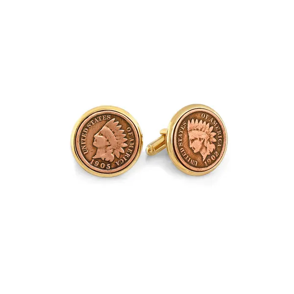 Yellow Unisex Jewelry Cufflinks