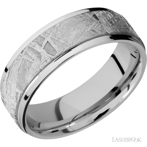 Lashbrook Designs Wedding Bands Titanium Laser Carved Duck Band By