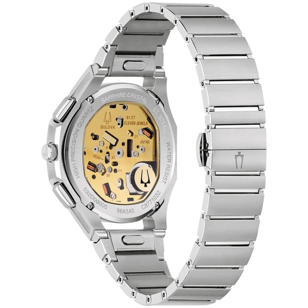 Men's Brown Stainless Steel Bulova Watch Image 2 S&E Jewelers Depew, NY