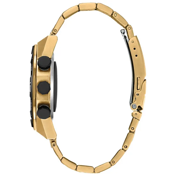 Stainless Steel Men's Smart Hybrid Gold Watch Image 3 S&E Jewelers Depew, NY