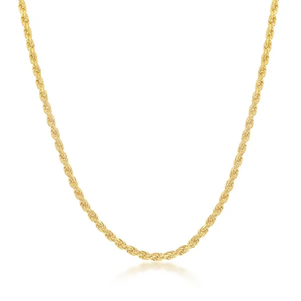Sterling Silver 22" 2.3mm Rope Chain S&E Jewelers Depew, NY