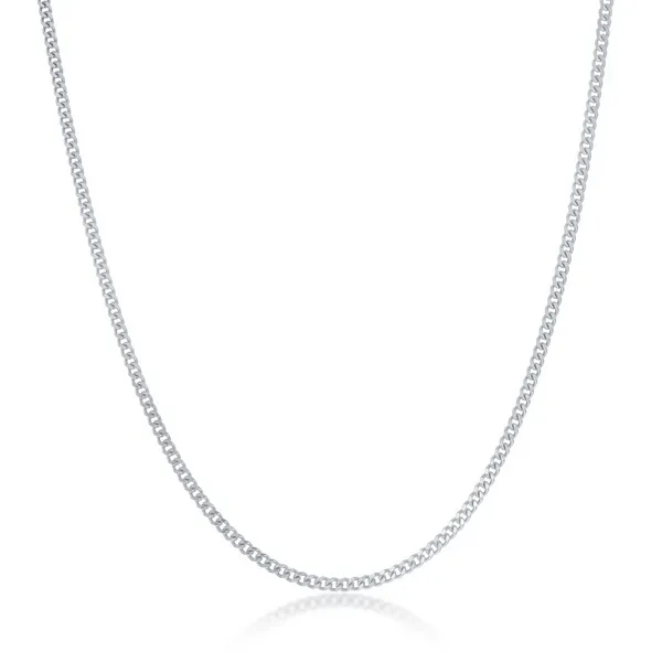 Sterling Silver Curb Chain Image 2 S&E Jewelers Depew, NY
