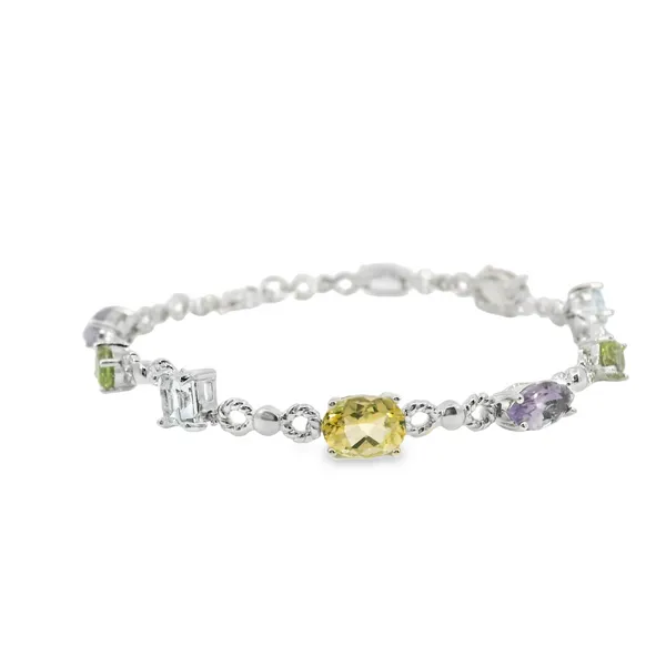 Sterling Silver Cubic Zirconium Bracelet Image 2 S&E Jewelers Depew, NY