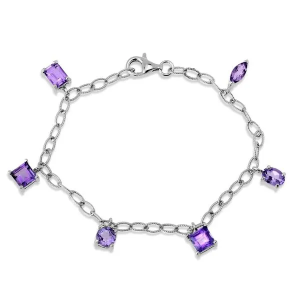 Amethyst Sterling Silver Bracelet S&E Jewelers Depew, NY
