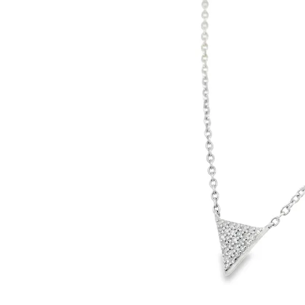Diamond Sterling Silver Silver Necklace & Pendants Image 3 S&E Jewelers Depew, NY