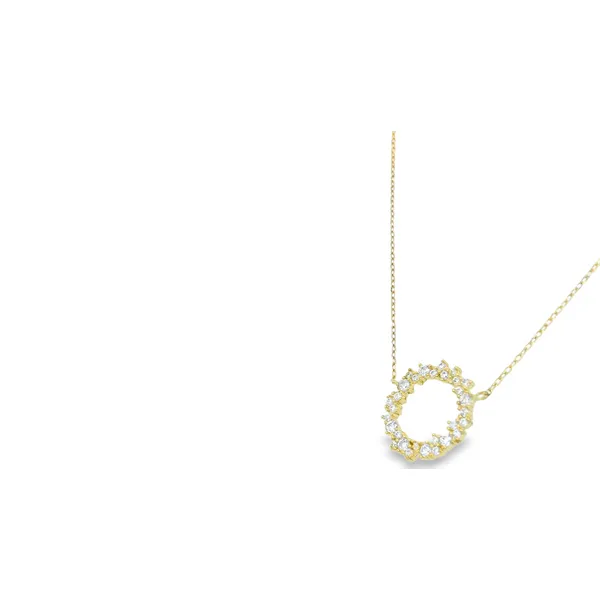 Cubic Zirconium Sterling Silver Silver Necklace & Pendants Image 3 S&E Jewelers Depew, NY