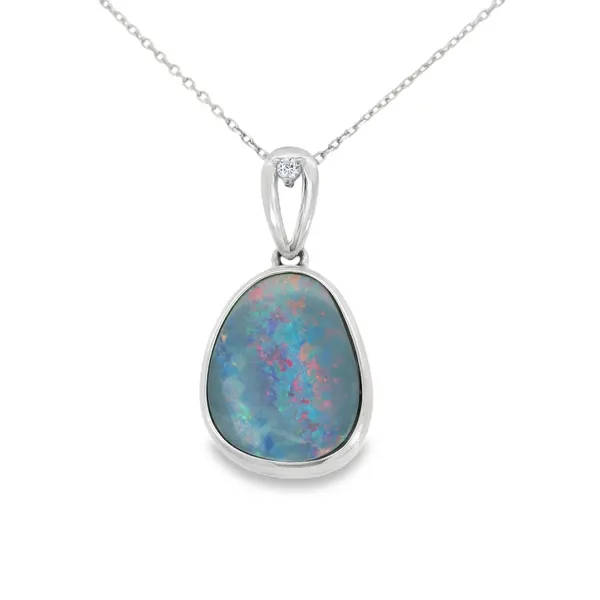 Opal Doublet Sterling Silver Silver Necklace & Pendants S&E Jewelers Depew, NY