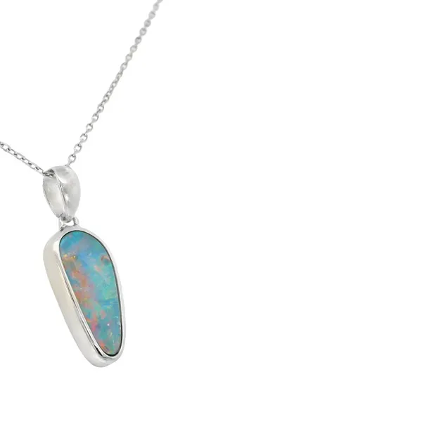Sterling Silver Opal Doublet Silver Necklace & Pendants Image 2 S&E Jewelers Depew, NY