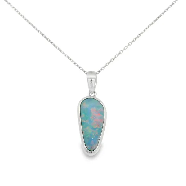 Sterling Silver Opal Doublet Silver Necklace & Pendants S&E Jewelers Depew, NY