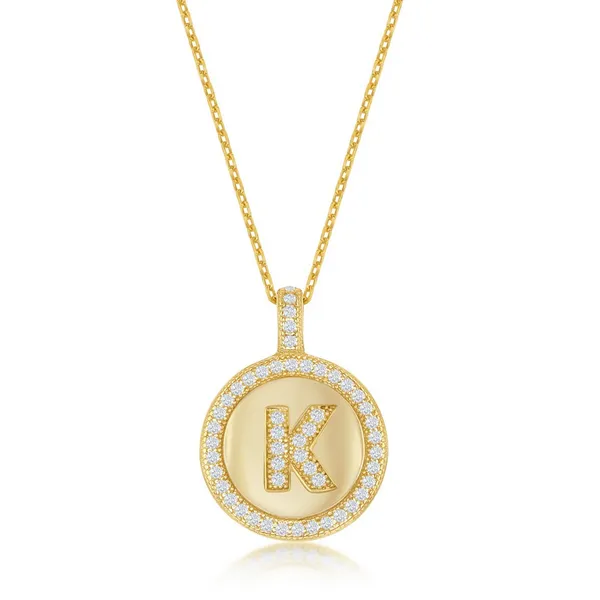 Sterling Silver Cubic Zirconium Cable Link Silver Necklace & Pendants S&E Jewelers Depew, NY