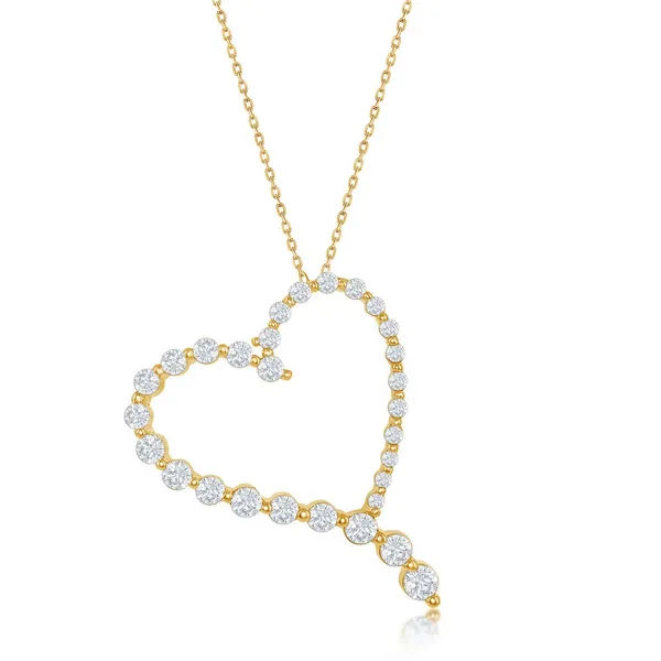 Sterling Silver Cubic Zirconium Silver Necklace & Pendants S&E Jewelers Depew, NY