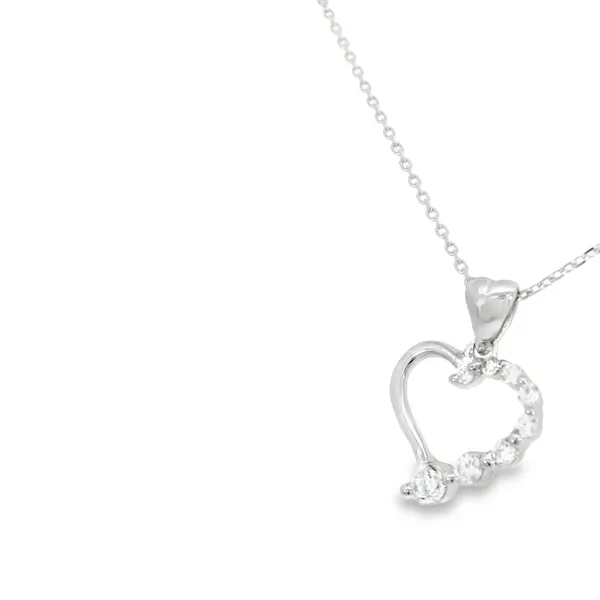 Sterling Silver Cubic Zirconium Silver Necklace & Pendants Image 3 S&E Jewelers Depew, NY