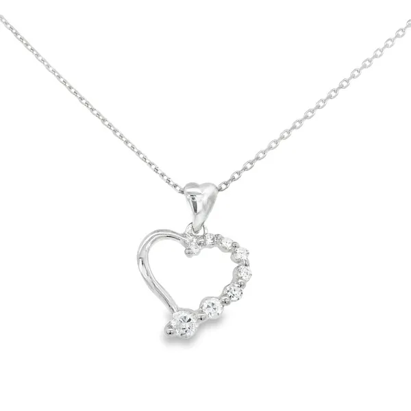 Sterling Silver Cubic Zirconium Silver Necklace & Pendants S&E Jewelers Depew, NY