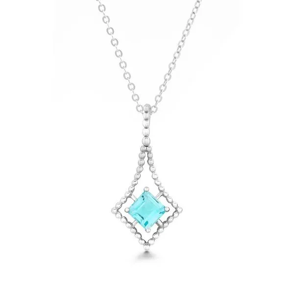 Sterling Silver Blue Topaz Silver Necklace & Pendants S&E Jewelers Depew, NY