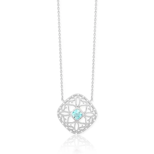Sterling Silver Blue Topaz Silver Necklace & Pendants S&E Jewelers Depew, NY