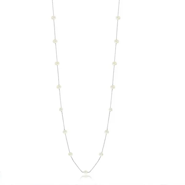 Sterling Silver Freshwater Pearls Yard Necklace S&E Jewelers Depew, NY