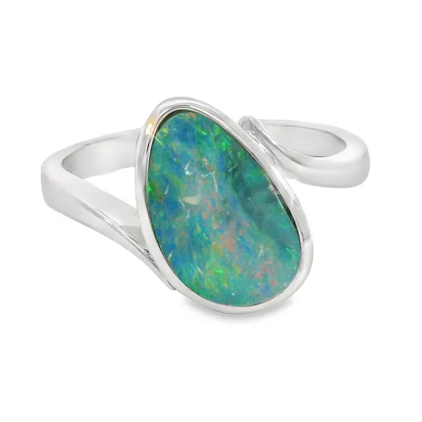 Sterling Silver Opal Doublet Ring S&E Jewelers Depew, NY