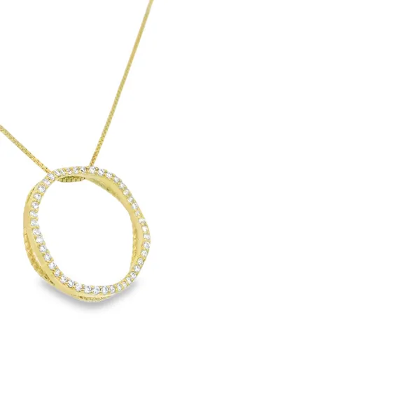 Sterling Silver Cubic Zirconium Charm Image 2 S&E Jewelers Depew, NY