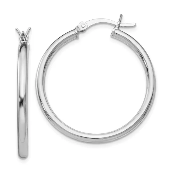 Sterling Silver Medium Hoop Earrings S&E Jewelers Depew, NY