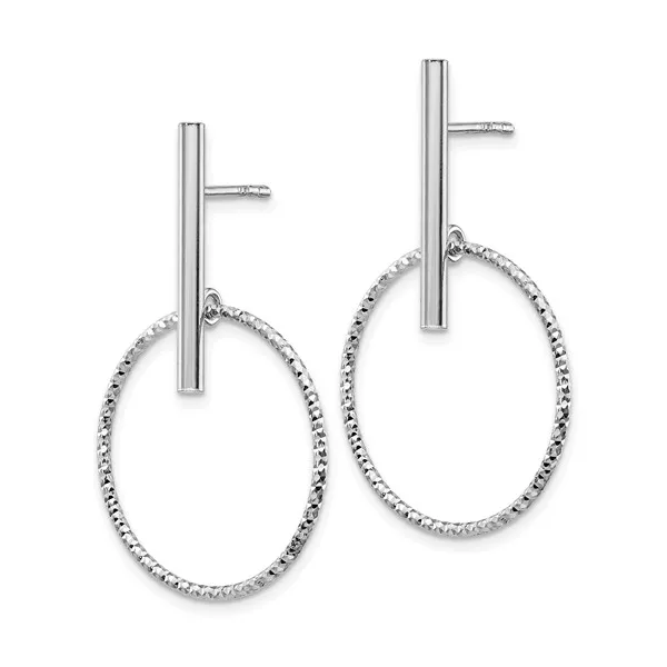 Sterling Silver Drop Earrings Image 2 S&E Jewelers Depew, NY