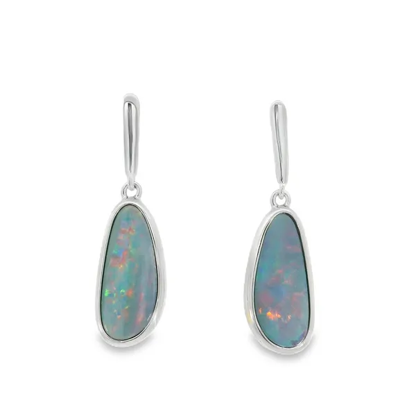 Sterling Silver Opal Doublets Earrings S&E Jewelers Depew, NY