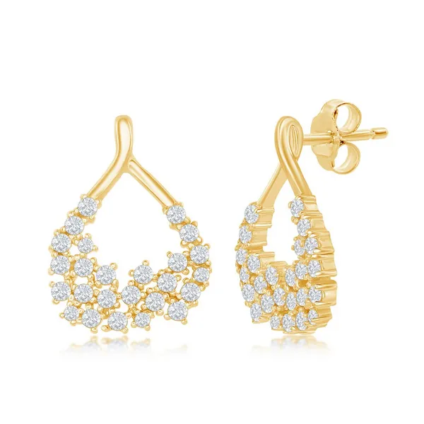 Sterling Silver Cubic Zirconium Earrings S&E Jewelers Depew, NY
