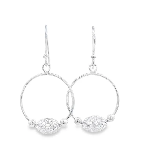 Sterling Silver Open Circle Earrings S&E Jewelers Depew, NY