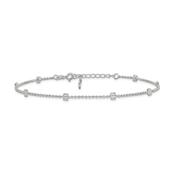 Sterling Silver Anklet Image 3 S&E Jewelers Depew, NY