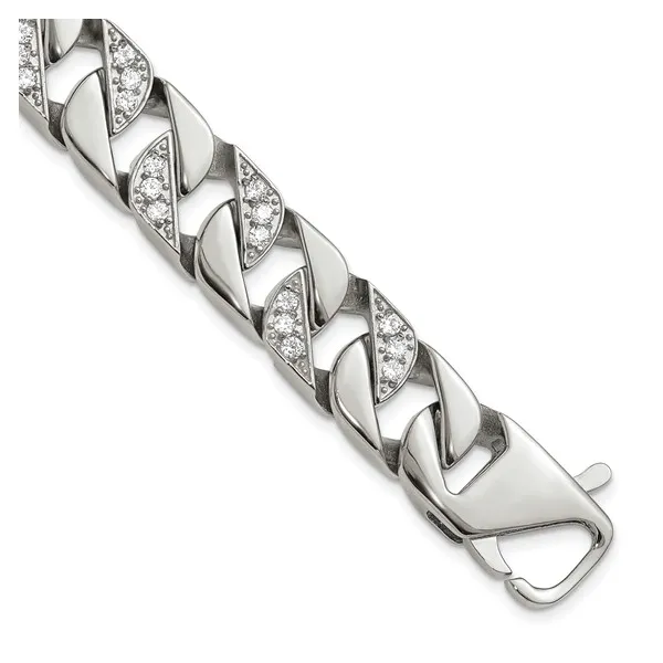 Cubic Zirconium Stainless Steel Jewelry S&E Jewelers Depew, NY