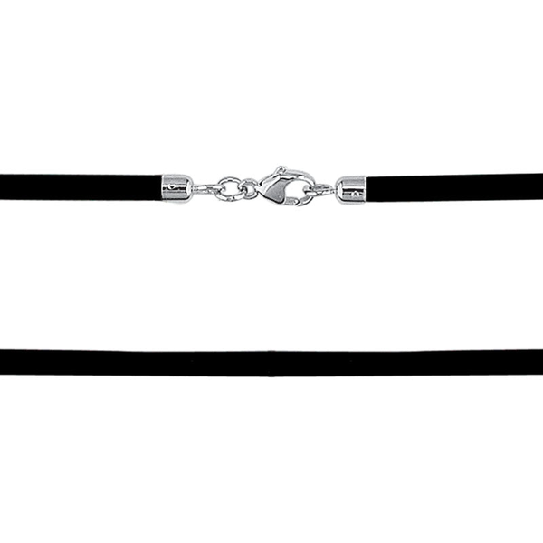 Men's Stainless Steel Neoprene Necklace S&E Jewelers Depew, NY