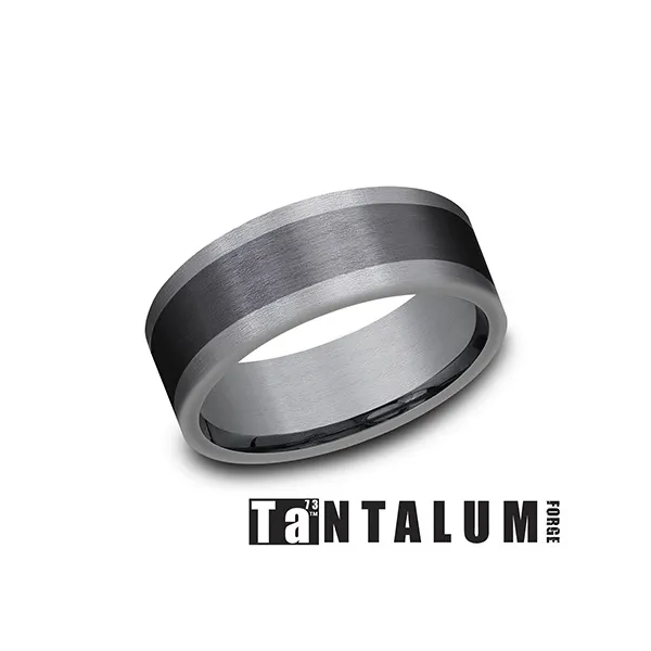 Men's Tantalum Satin Black Band S&E Jewelers Depew, NY