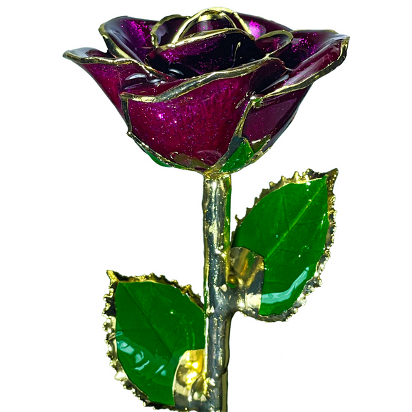 24kt Gold Dipped Purple Rose S&E Jewelers Depew, NY