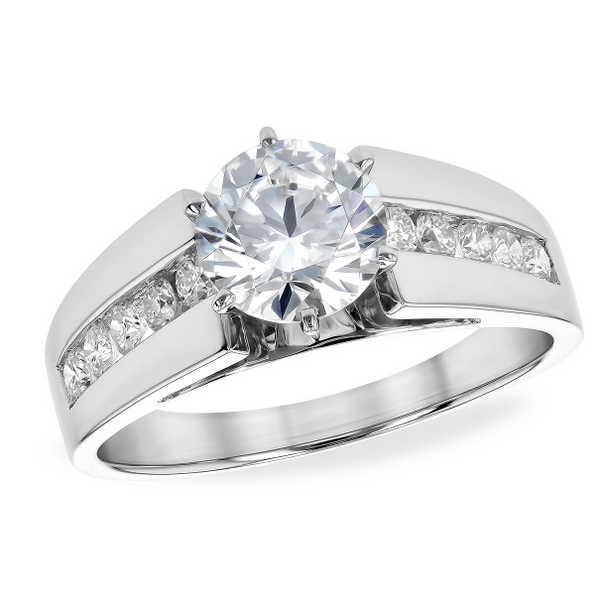 AK  14KW DIAMOND RING SEMI MOUNT ONLY .27TW Sather Jewelry Spooner, WI