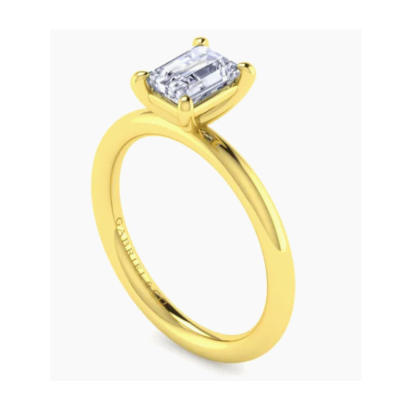 GABRIEL & CO 14KY ER S2201358 // SZ 7 SEMI-MOUNT ONLY Image 3 Sather Jewelry Spooner, WI