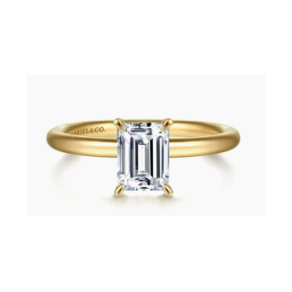 GABRIEL & CO 14KY ER S2201358 // SZ 7 SEMI-MOUNT ONLY Sather Jewelry Spooner, WI