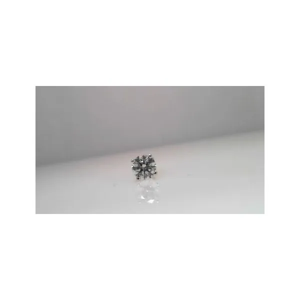 14K White Gold Lab Created Diamond Single Stud Earring Sather's Leading Jewelers Fort Collins, CO