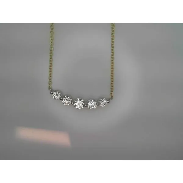 14K Yellow & White Gold Lab Diamond Necklace Sather's Leading Jewelers Fort Collins, CO