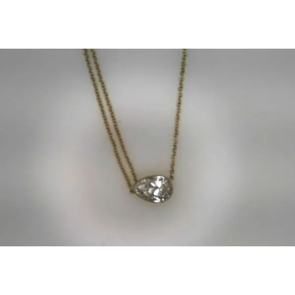 14K Yellow Gold Lab Created Diamond Skyset Pendant Sather's Leading Jewelers Fort Collins, CO