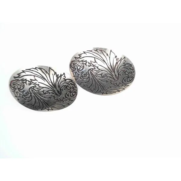 Sterling Silver Engraved Earrings Sather's Leading Jewelers Fort Collins, CO