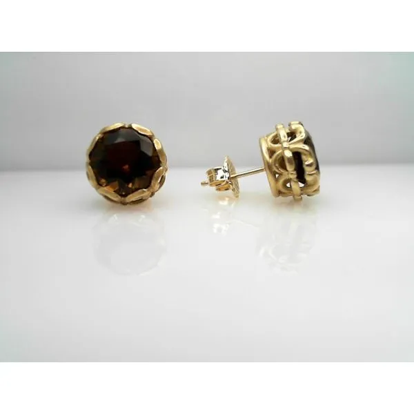 14Kt Yellow Smokey Quartz Earrings Sather's Leading Jewelers Fort Collins, CO