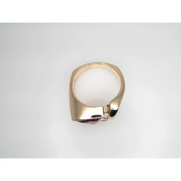 14Kt Yellow Gold Rhodalite Garnet and Diamond Ring Image 3 Sather's Leading Jewelers Fort Collins, CO