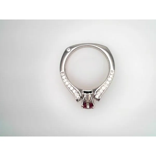 14Kt White Created Ruby Diamond Ring Image 2 Sather's Leading Jewelers Fort Collins, CO